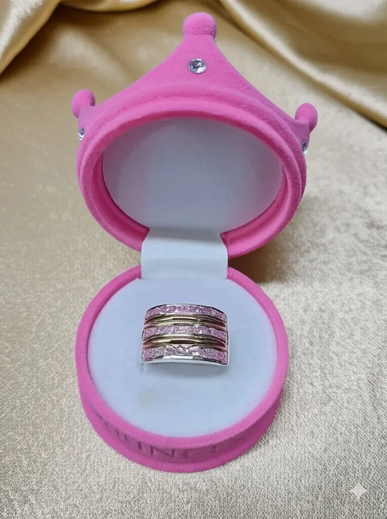 Anillo Triple Banda en Plata 925 con Enchape de Oro